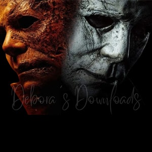 Michael Myers, Two Faced, Horror 20oz Skinny Tumbler Wrap, Digital PNG File, Instant Download