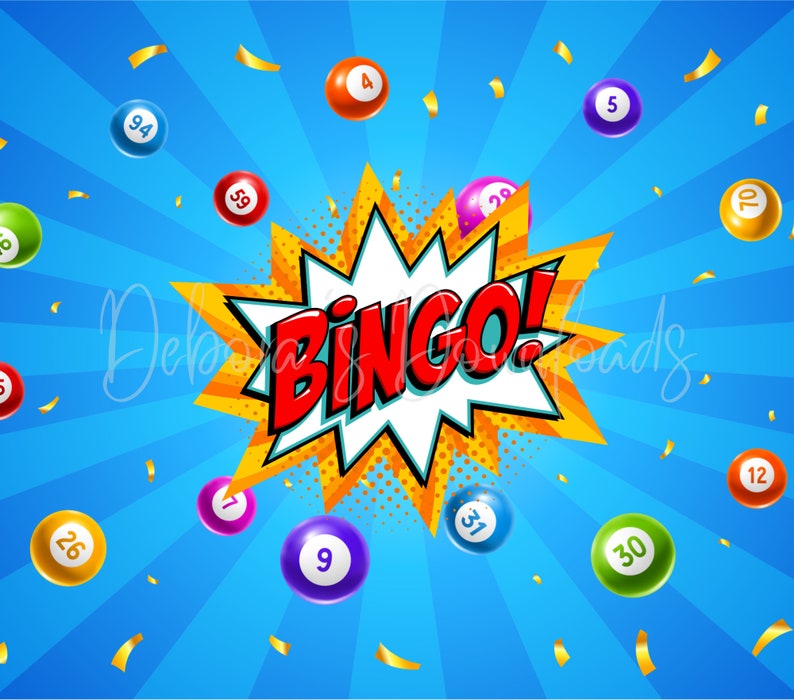 BINGO Bingo Balls Primary Colors 20oz Skinny Tumbler Wrap Etsy