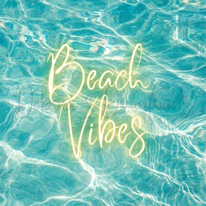 Beach Vibes, Water Background, Summer Design, 20oz Skinny Tumbler Wrap, Digital PNG File, Instant Download