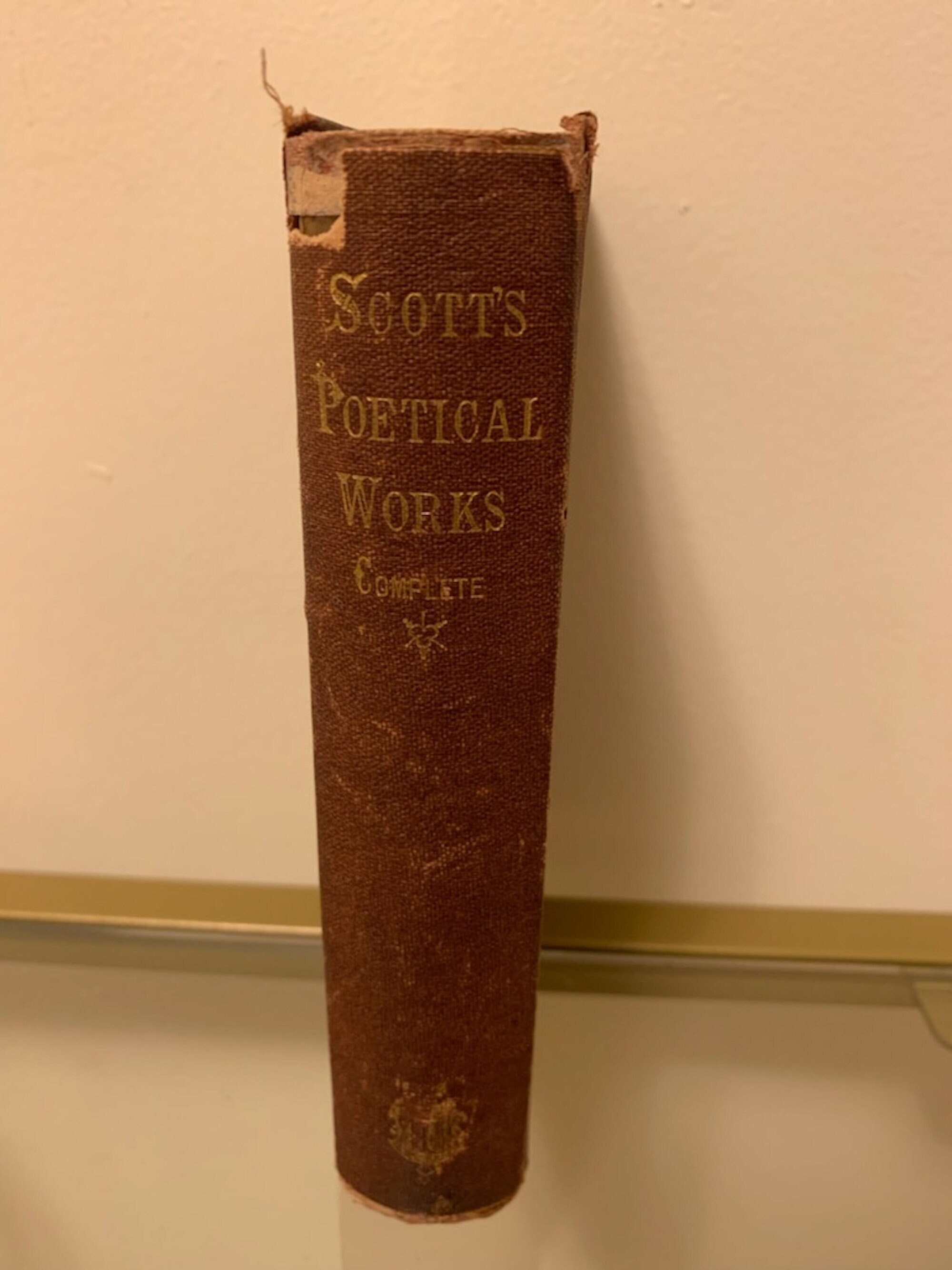 1869 The Poetical Works of Sir Walter Scott - Diamond Edition [Antique American Poetry Book]