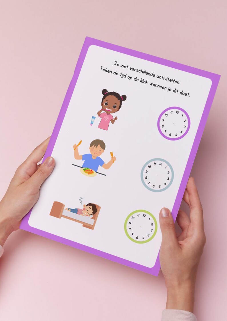 Learn to Tell Time Worksheets & Flashcards Bundle (PDF) - Etsy Canada