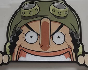 Calcomanía de coche de anime