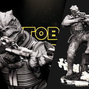Bossk Statue - High Quality STL printer files - fan made