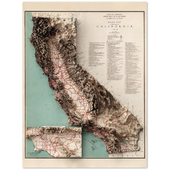 A Pictorial Map of Southern California and Adjacent Areas