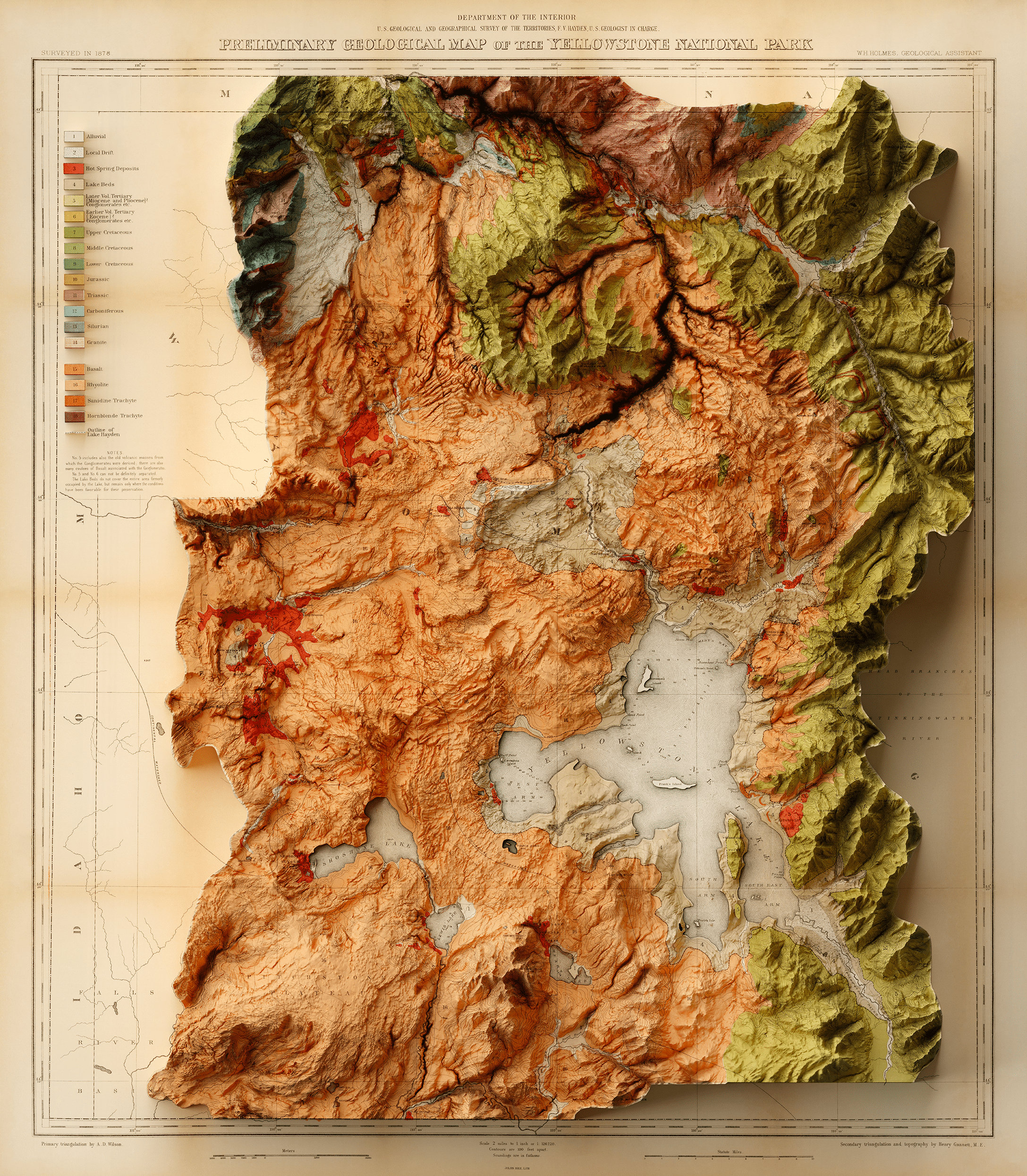 Yellowstone National Park Topographic - Il Fullxfull.4227625732 Jnvy