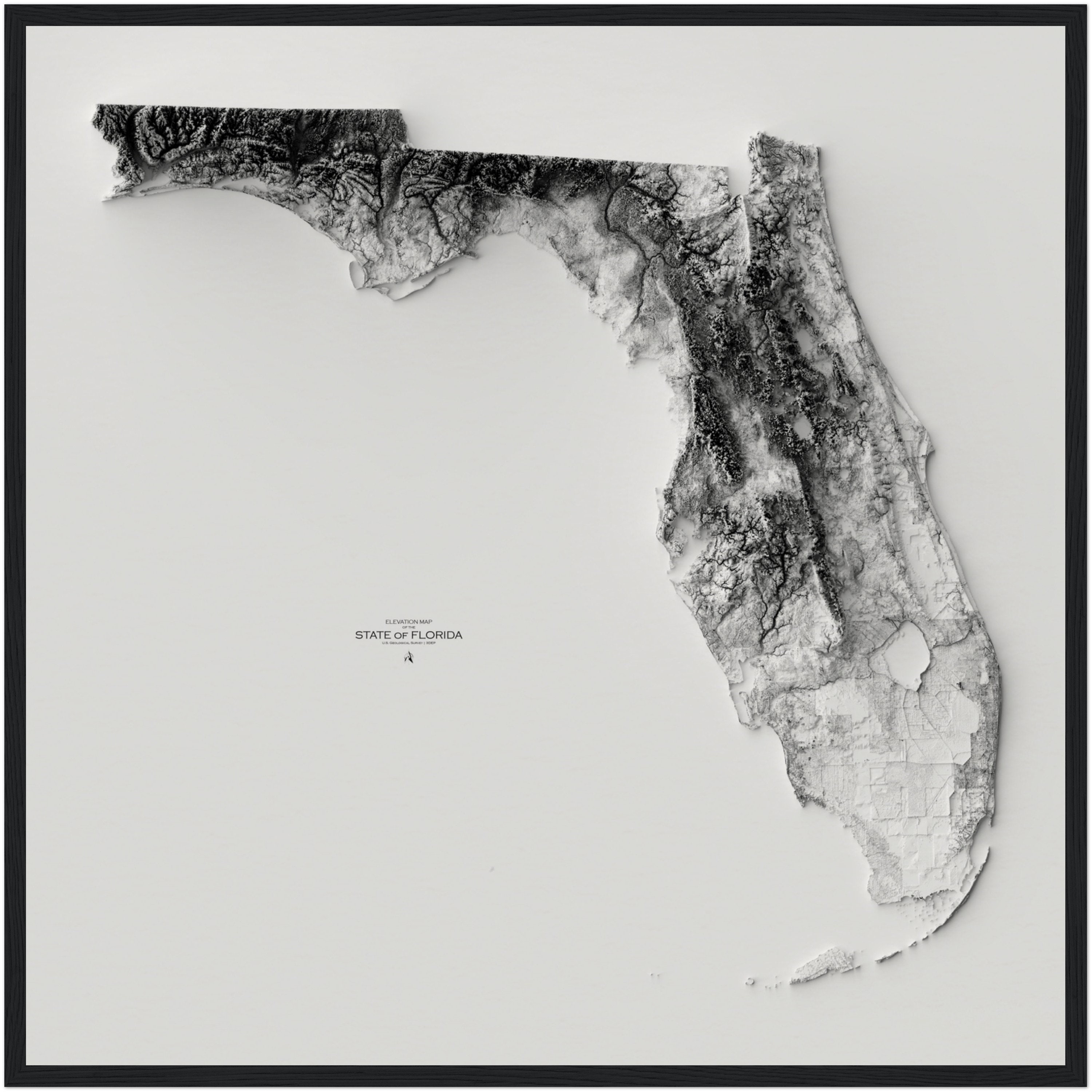 Topographic Map Of Florida Elevation Printable Maps Il C7fh 