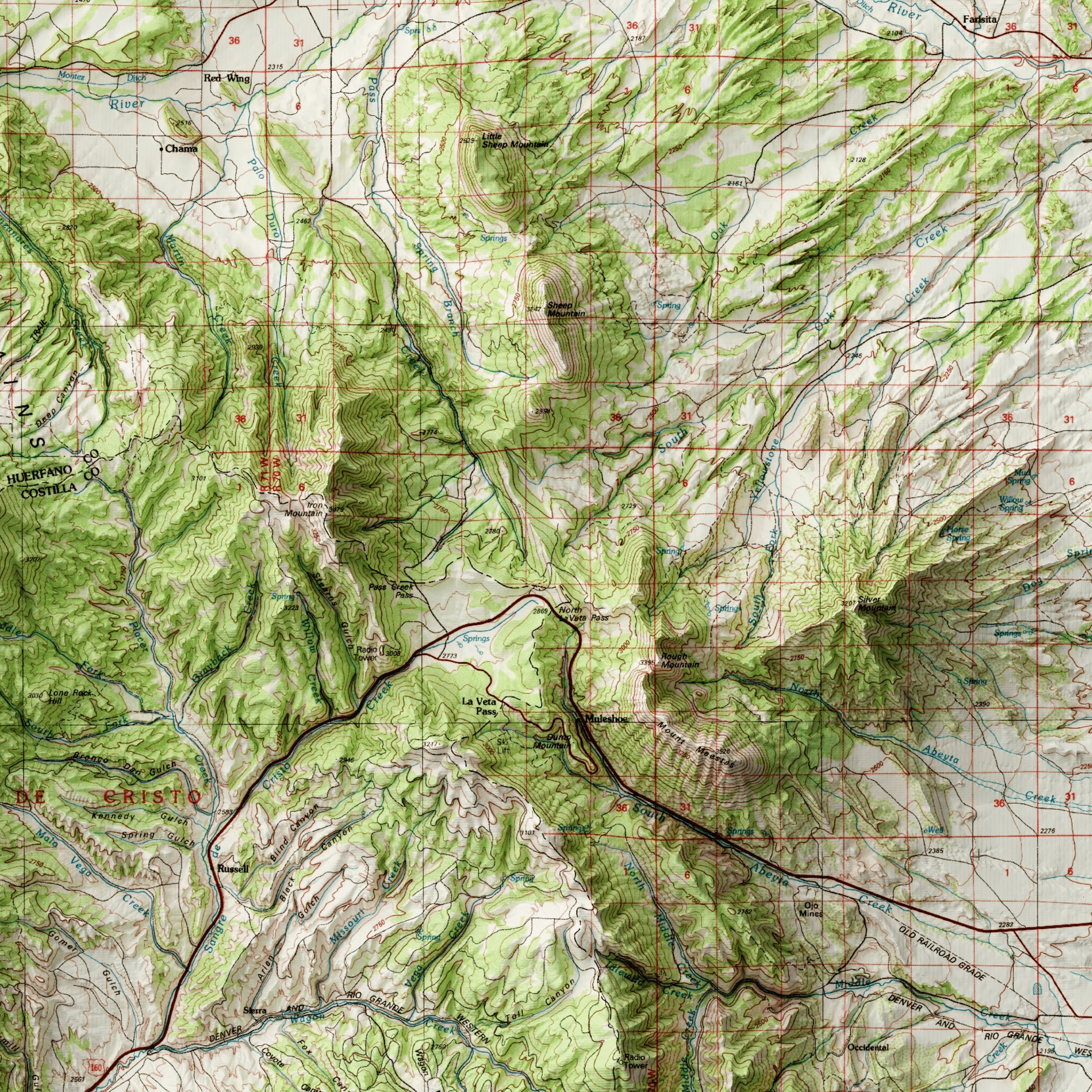 Great Sand Dunes National Park Map – Colorado Topographic Wall Art ...