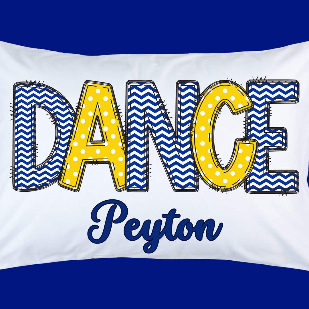 Personalized Dance Pillowcase Dance Gifts Dance Team Girls Etsy