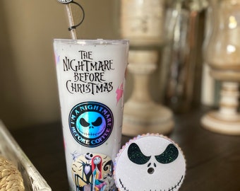 Vaso de bola de nieve de Jack / Pesadilla antes de Navidad de 24 oz / Vaso Starbucks