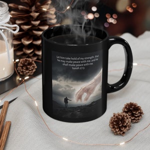 Right Handed Bible Verse Mug for Christian and Inspirational Gifts. Perfect Baptism Gift. Sip Faith with this Cute and Religious Coffee Mug!