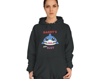 Daddy's Little Shark Unisex College Hoodie