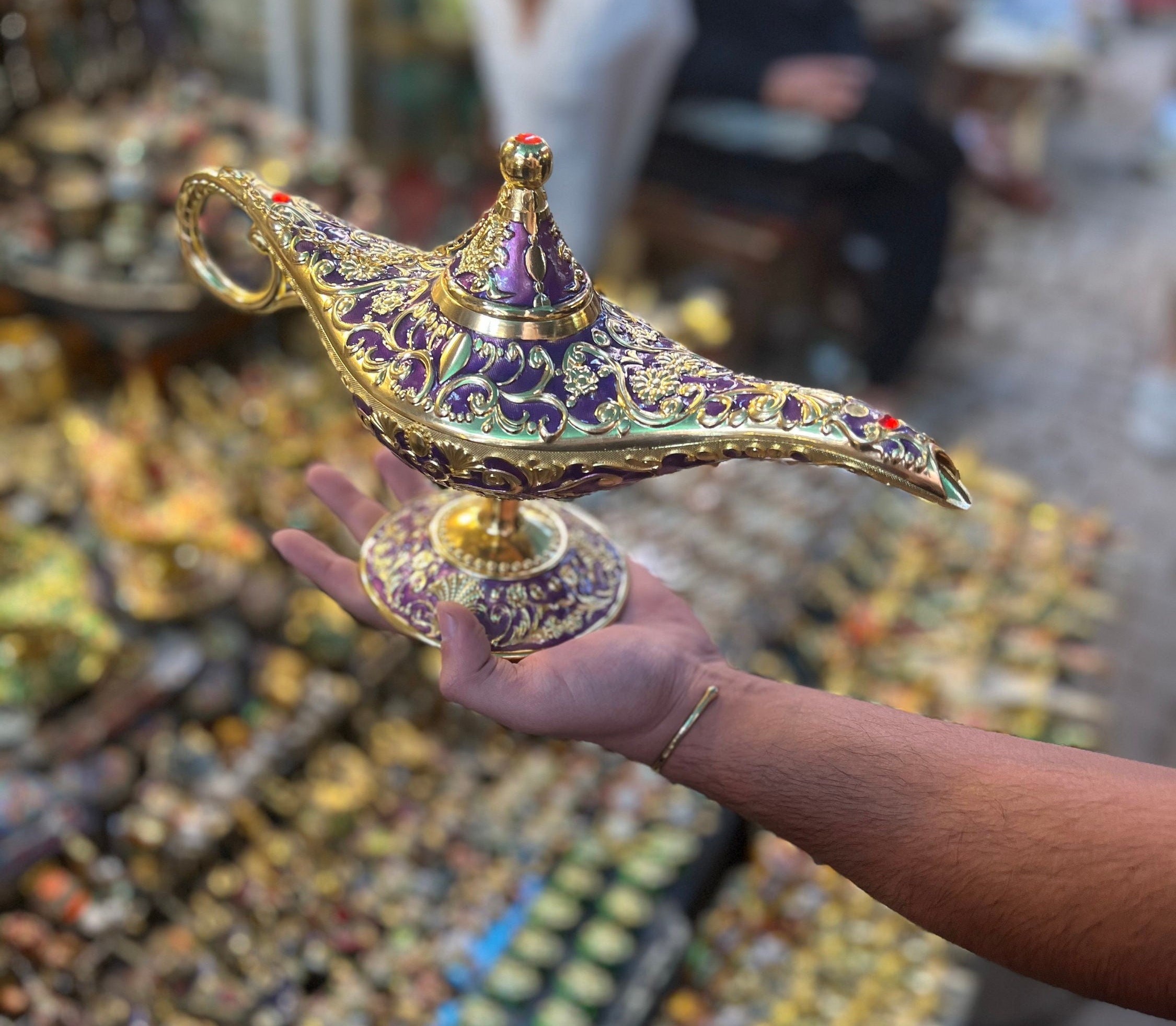 Aladdin's Magic Lamp, Disney Genie Lamps, Moroccan Oil Lamp