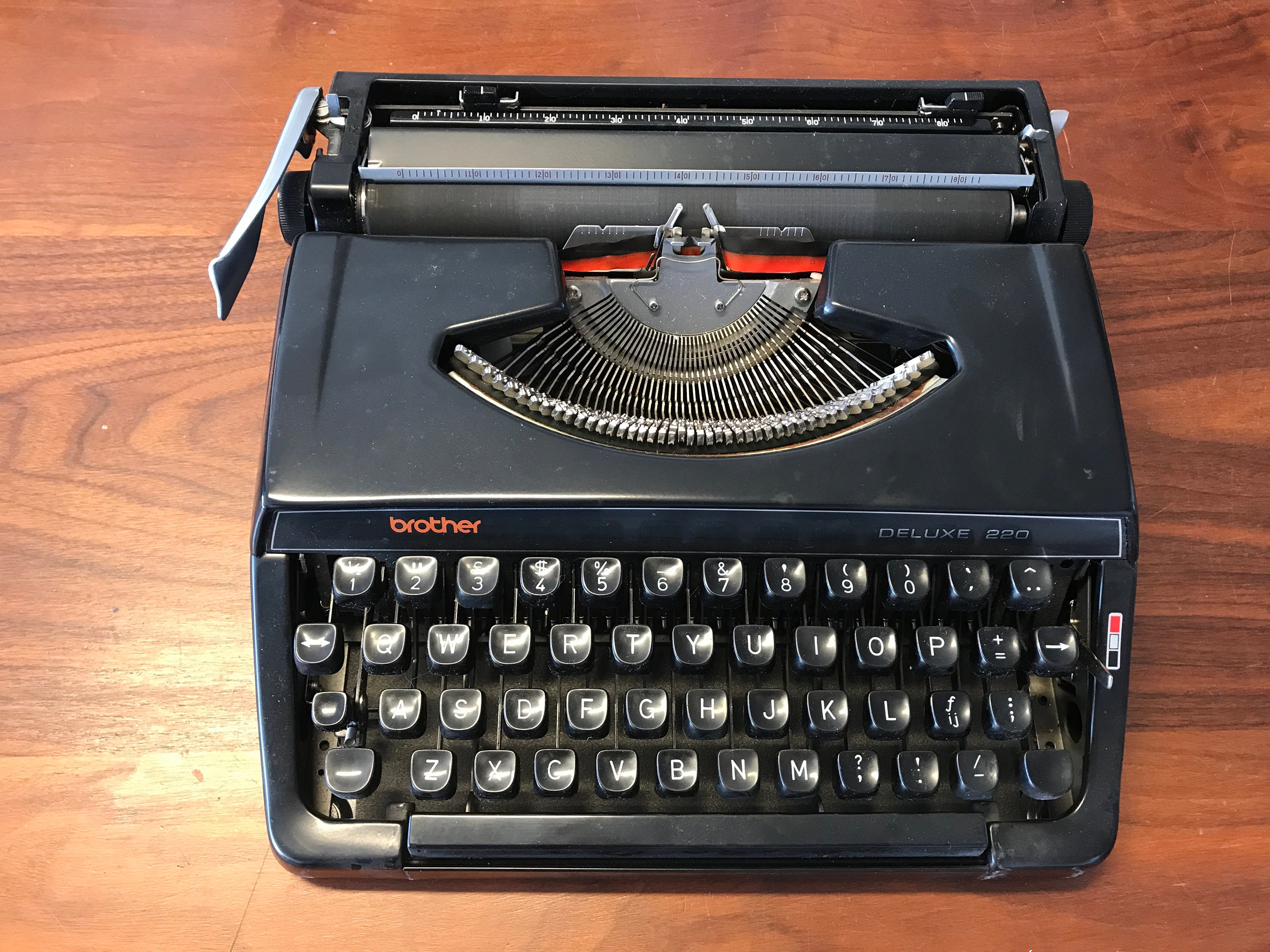 50%OFF Typewriter Black Japan 220 Deluxe Brother 70's Etsy - その他