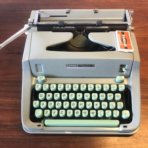 Hermes Media 3 Swiss made typewriter with original case