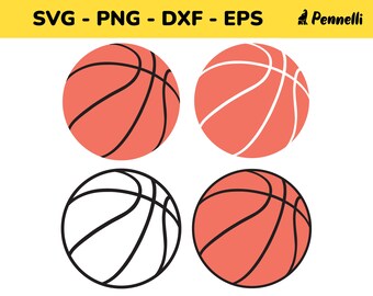 Basket SVG, högkvalitativ basketklippfil för Cricut, Silhouette, Laserskärare, Lager