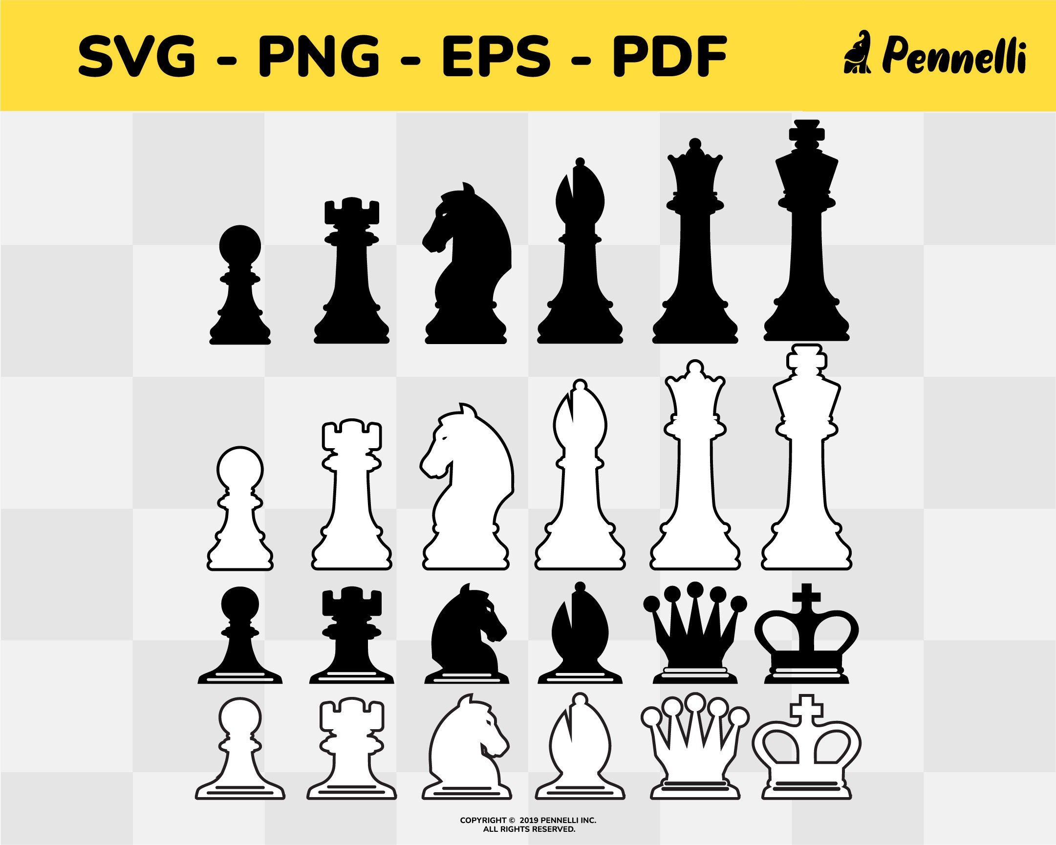 Chess Icons in SVG, PNG, AI to Download