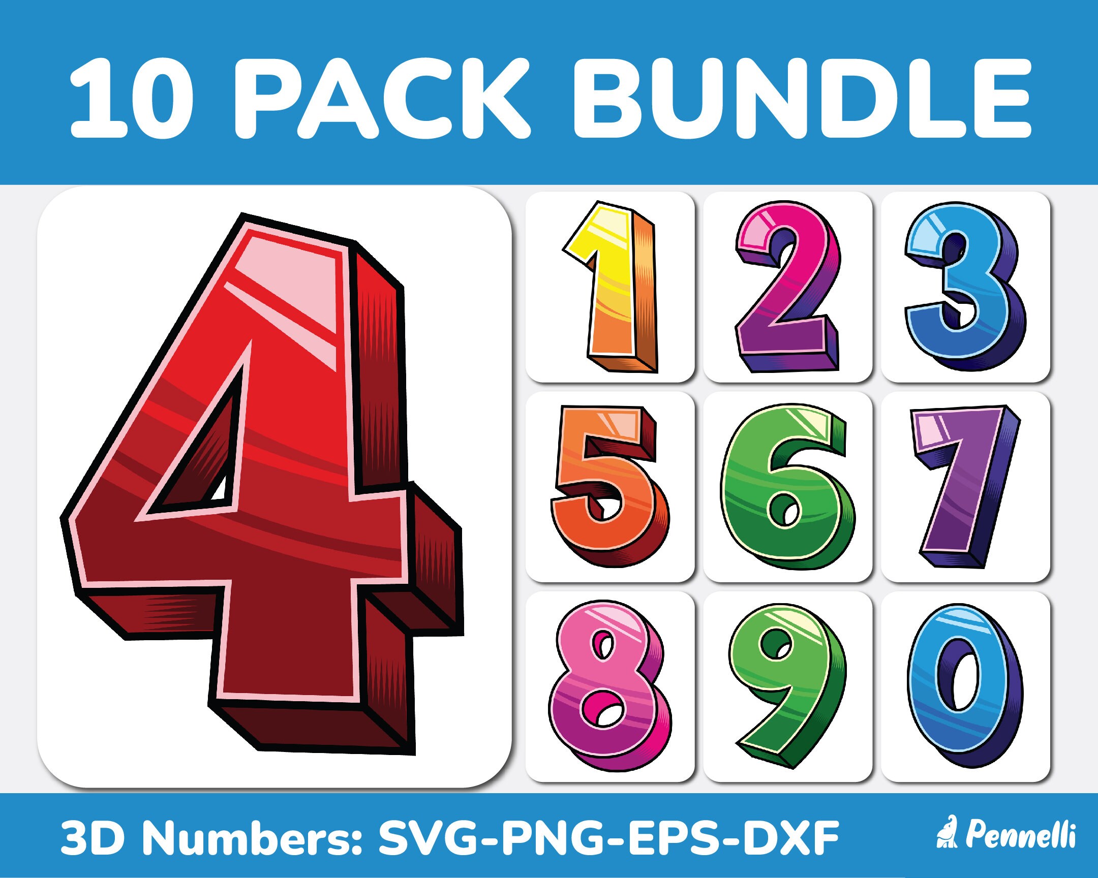 Numbers SVG Bundle High Quality Number Clip Art Bundle Vector Numbers SVG Bundle High Quality Number Clip Art Bundle Vector