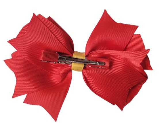 2 fiocchi per capelli per ragazze, fermagli per capelli rossi per bambine, accessori per capelli carini
