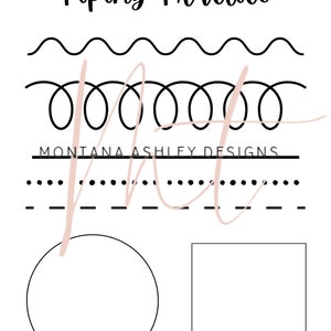 Piping Practice Sheet