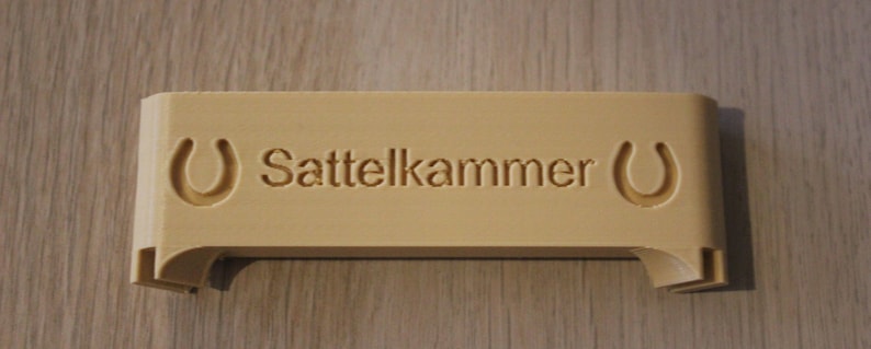 BEIGE Namensschild für Sattelkammer Bild 4