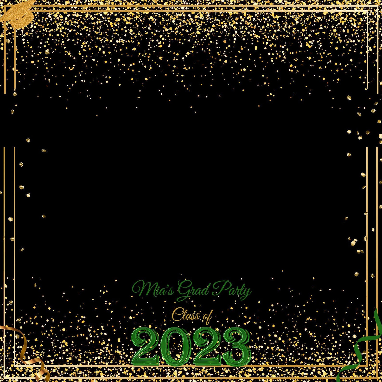 Grad Overlay 360 Photo Booth Overlay Custom Design Personalized Graduation Party ...
