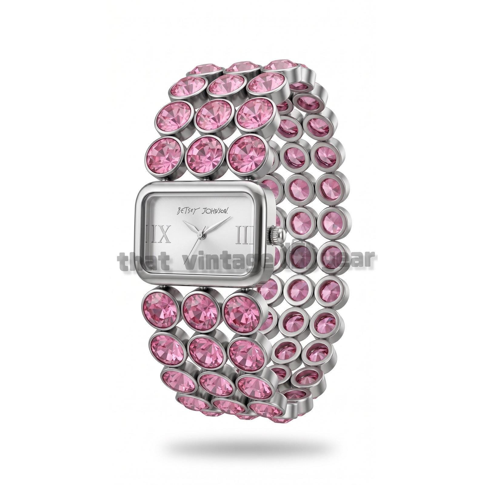 I*1様 超美品　★Betsey Johnson ストーン付き腕時計★ I*1様 超美品 ☆Betsey Johnson ストーン付き腕時計☆ Betsey Johnson
