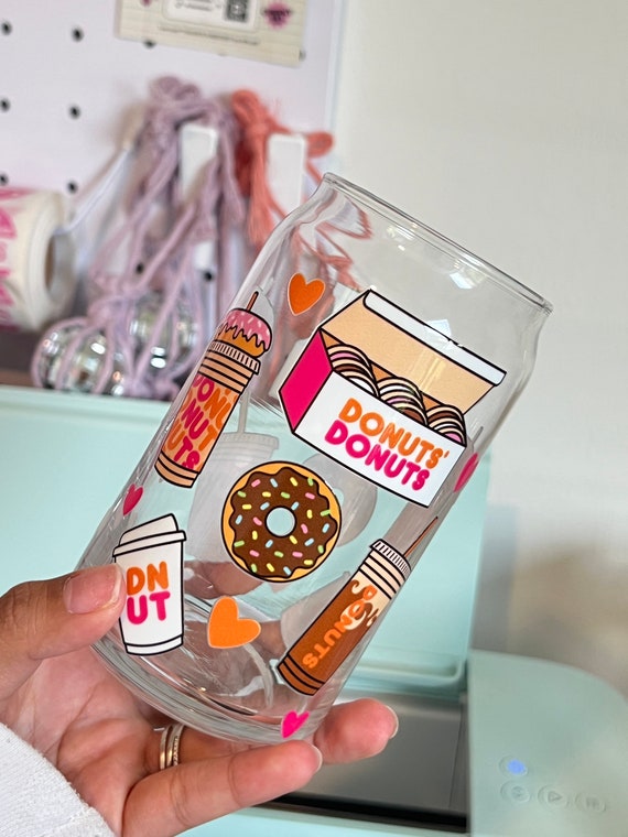16 Oz Dunkin Donuts Libbey Glass Cup