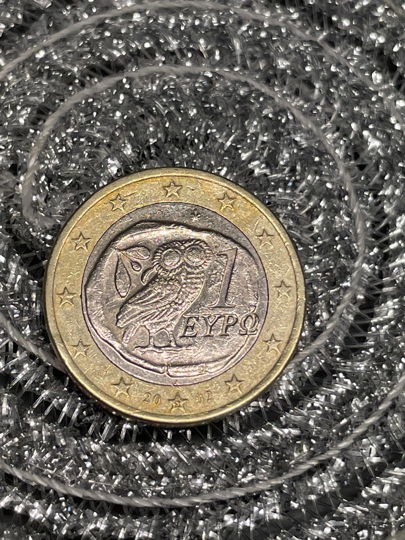 Piece De 1 Euro Hibou Pièce de 1 euro hibou avec la lettre S 2002 - Etsy France