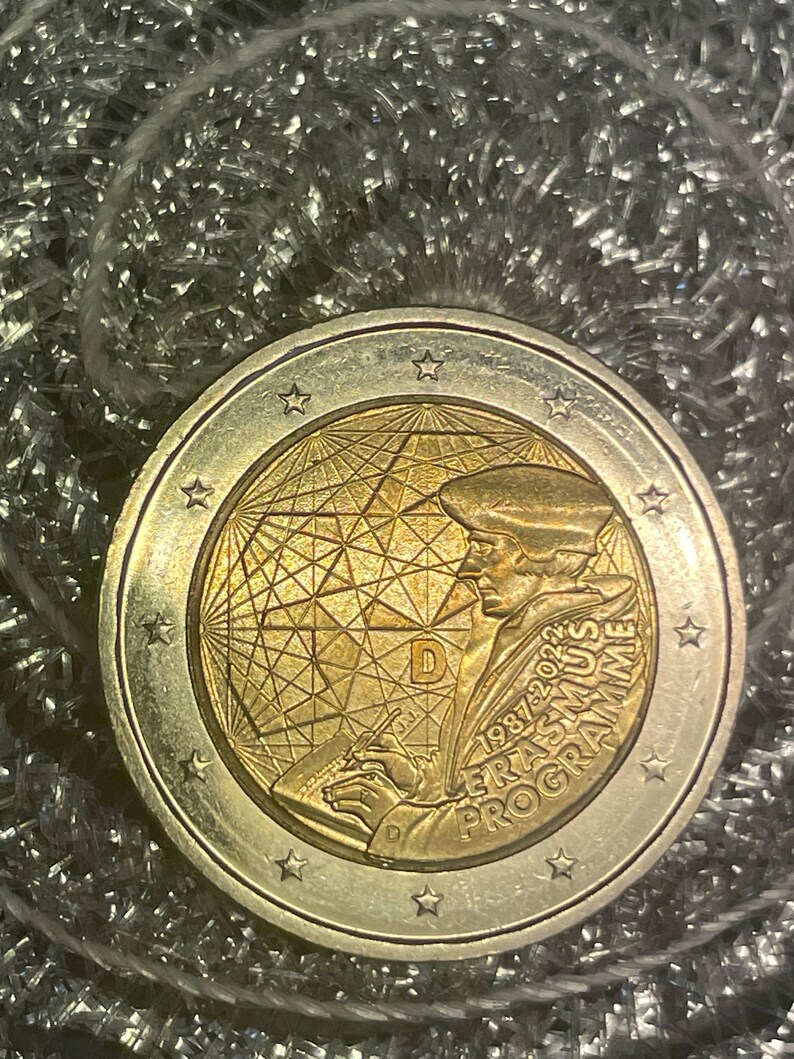 Coffret Leuchtturm pour 2 euro commémoratives 2022 - Programme Erasmus - Elysées Numismatique
