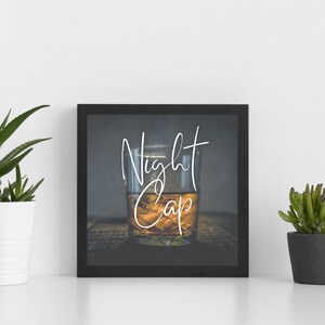 Bar Cart Print For Instant Download, Cocktail Printable / Bar Cart Accessories / Bourbon Lover Gift