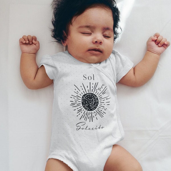 Spanish baby onesie Sol Solicito