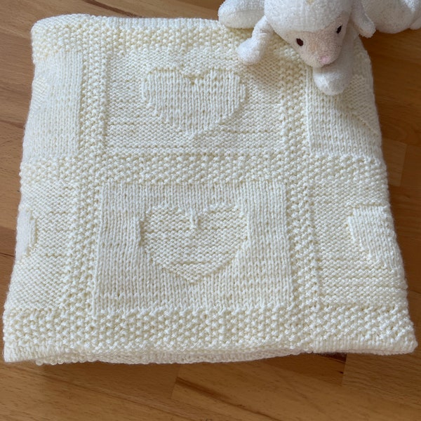 Gestrickte Babydecke