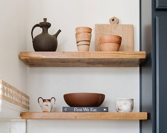 Modern Wood Floating Shelf for Kitchen and Livingroom,Decorative Wall Shelves,Wooden Floating Shelving Unit, Custom Wall Shelf, Wall Shelves