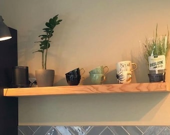Modern Wood Floating Shelf for Kitchen and Livingroom,Decorative Wall Shelves,Wooden Floating Shelving Unit, Custom Wall Shelf, Wall Shelves