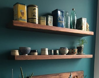 Modern Wood Floating Shelf for Kitchen and Livingroom,Decorative Wall Shelves,Wooden Floating Shelving Unit, Custom Wall Shelf, Wall Shelves