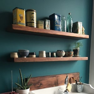 Modern Wood Floating Shelf for Kitchen and Livingroom,Decorative Wall Shelves,Wooden Floating Shelving Unit, Custom Wall Shelf, Wall Shelves