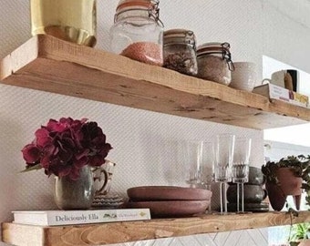Modern Wood Floating Shelf for Kitchen and Livingroom,Decorative Wall Shelves,Wooden Floating Shelving Unit, Custom Wall Shelf, Wall Shelves