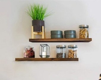 Modern Wood Floating Shelf for Kitchen and Livingroom,Decorative Wall Shelves,Wooden Floating Shelving Unit, Custom Wall Shelf, Wall Shelves