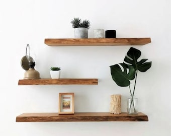 Modern Wood Floating Shelf for Kitchen and Livingroom,Decorative Wall Shelves,Wooden Floating Shelving Unit, Custom Wall Shelf, Wall Shelves