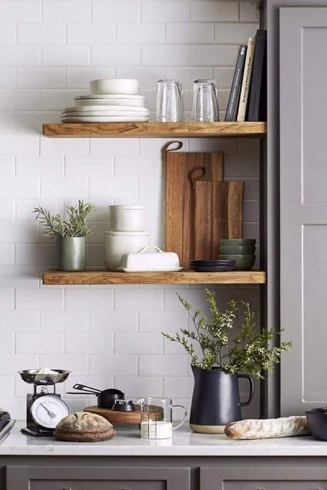 Modern Wood Floating Shelf for Kitchen and Livingroom,decorative Wall Shelves,wooden Floating
