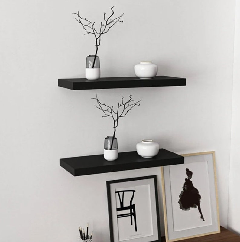 Modern Wood Floating Shelf for Kitchen and Etsy