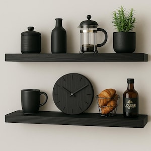 Modern Wood Floating Shelf for Kitchen and Livingroom,Decorative Wall Shelves,Wooden Floating Shelving Unit, Custom Wall Shelf, Wall Shelves