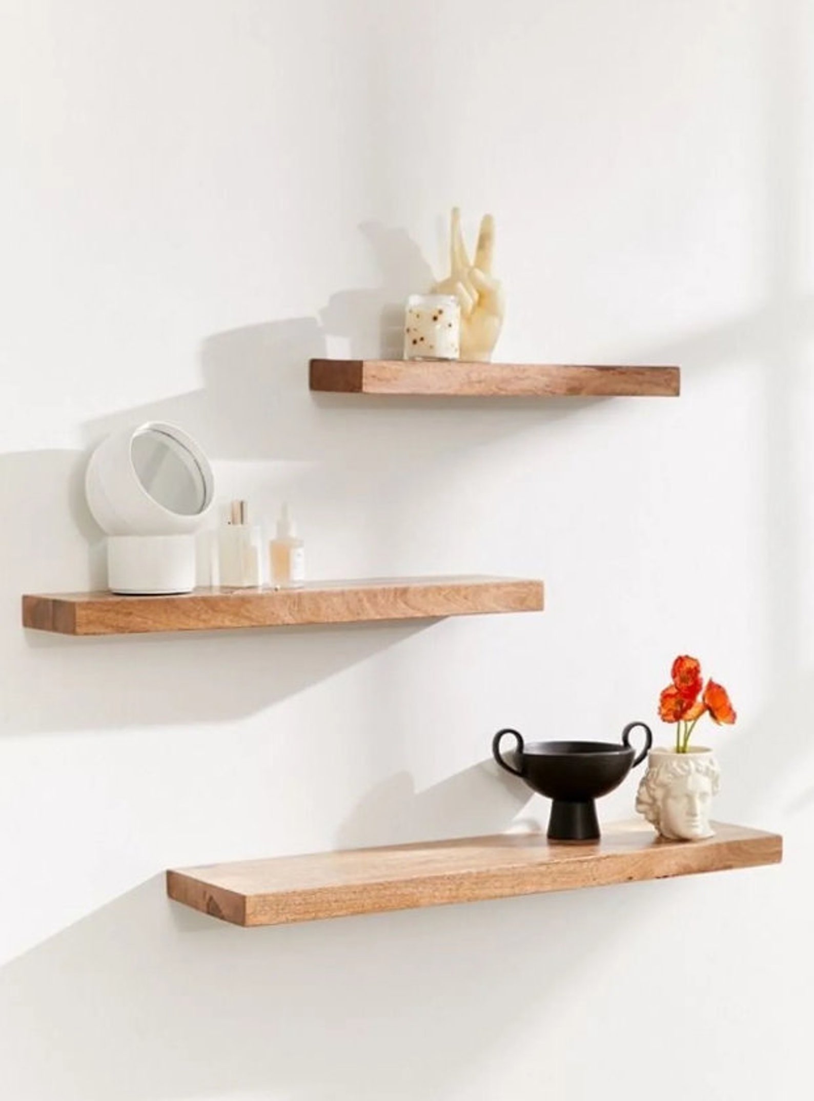 Modern Wood Floating Shelf for Kitchen and Livingroom,decorative Wall ...