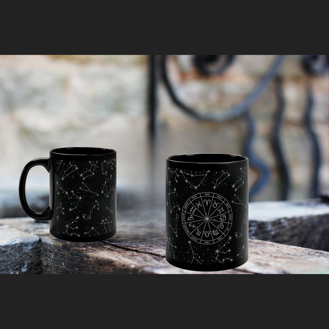 Coffee Mug Zodiac Sign Constellation 11oz Ceramic Mug Etsy