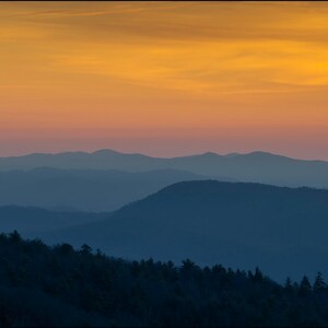 North Carolina Sunrise,  Linville, Lenoir NC,  Wall Art, Pisgah National Forest, Mountain Scenes
