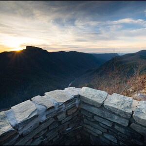 Table Rock Sunrise, North Carolina,  Linville, Wall Art, Pisgah National Forest, Mountain Scenes, sun stars