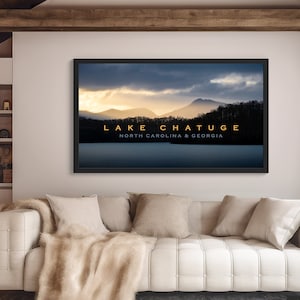 Lake Chatuge, Georgia,  North Carolina, Mountain Landscape, Wall Art, Travel Photography, Mountain Scenes