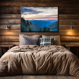 Oconaluftee Valley, Great Smoky Mountains, Tennessee & North Carolina, Mountain Landscape, Wall Art, Wall Decor, Mountain Scenes