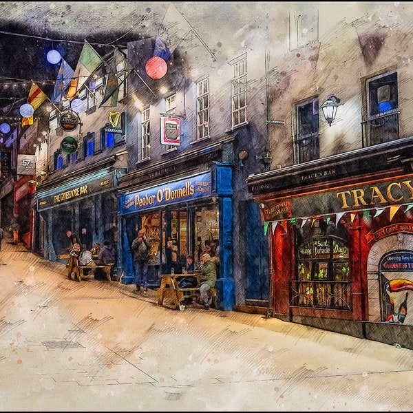 Derry Street Scene Etsy