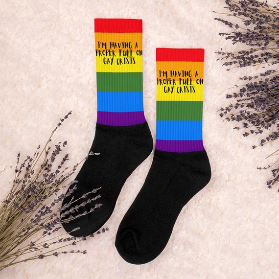 LGBT Heartstopper Gay Crisis Socks I